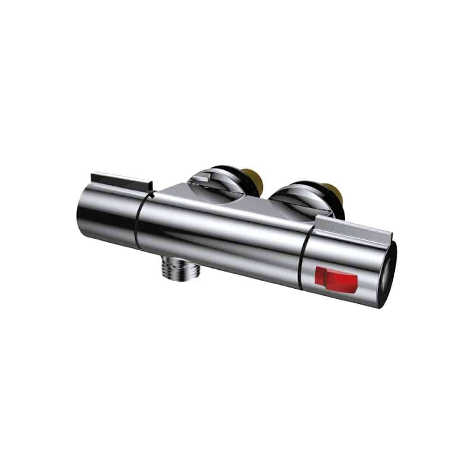 Buy Haven horizontal thermostatic bar shower mixer valve with 45mm fixing centres - chrome Online UK | HOUSE OF ENKI